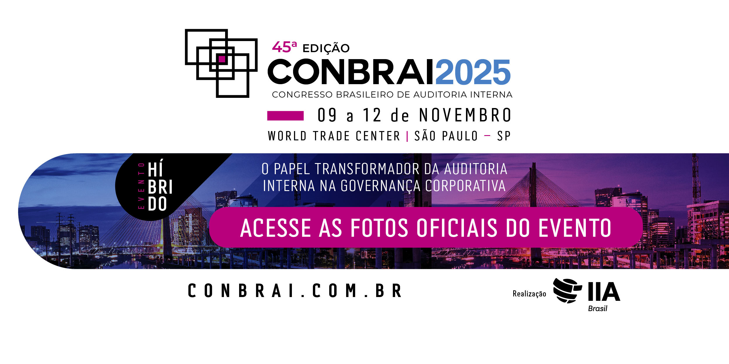 AAcesse as fotos oficiais do 45° Conbrai 2025